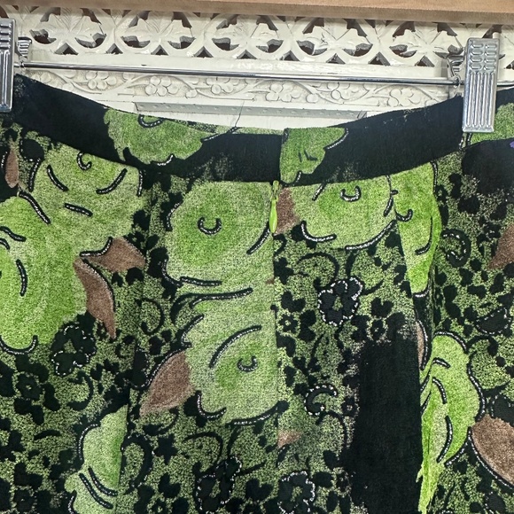 Gracia Fashion Black & Green Fairy Core Woodland Trumpet Skirt Sz Small - Picture 5 of 7